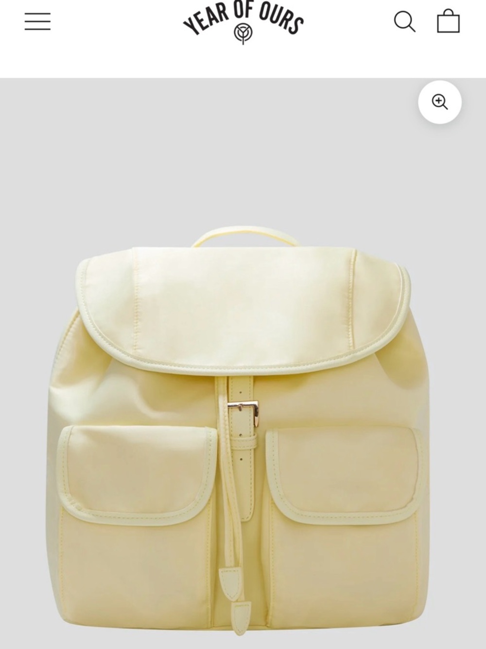 YOS X FFF Backpack in Baby Yellow
